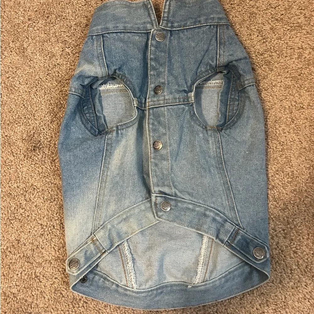 HARLEY DAVIDSON ~ dog denim jacket/vest size Medium** - Picture 8 of 8